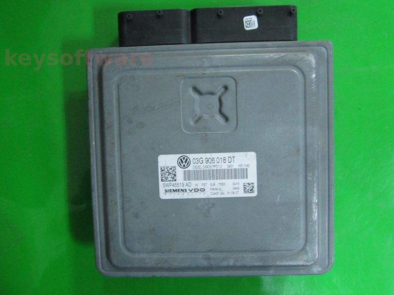ECU Seat Leon 2.0TDI 03G906018DT 5WP45519 SIMOS PPD1.2 BMN H42