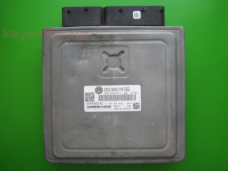 ECU Seat Leon 2.0TDI 03G906018GQ 5WP45633 SIMOS PPD1.2 BMN{