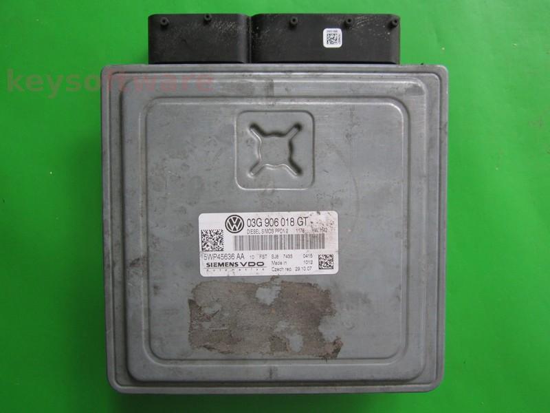 ECU Seat Altea 2.0TDI 03G906018GT 5WP45636AA SIMOS PPD1.2 BMN {