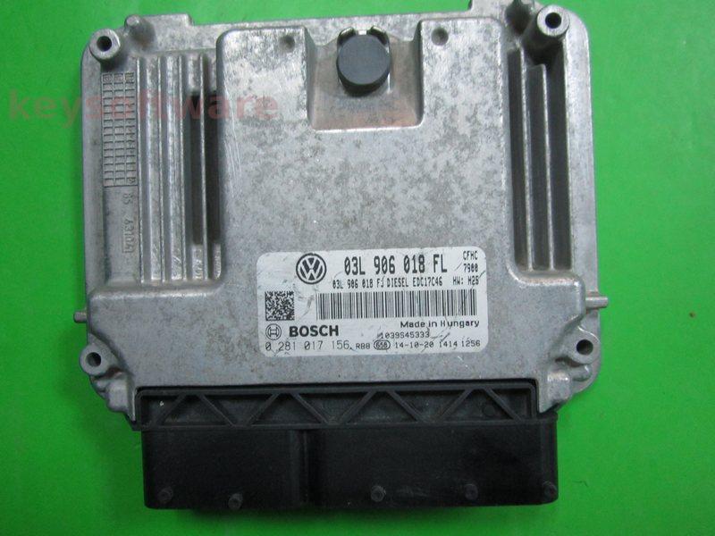 ECU Seat Altea 2.0TDI 03L906018FL 0281017156 EDC17C46 CFHC H23 {