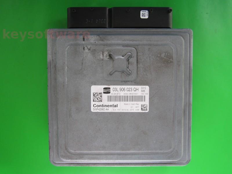 ECU Seat Toledo 1.6TDI 03L906023QH 5WP42960 SIMOS PCR2.1 CAYC