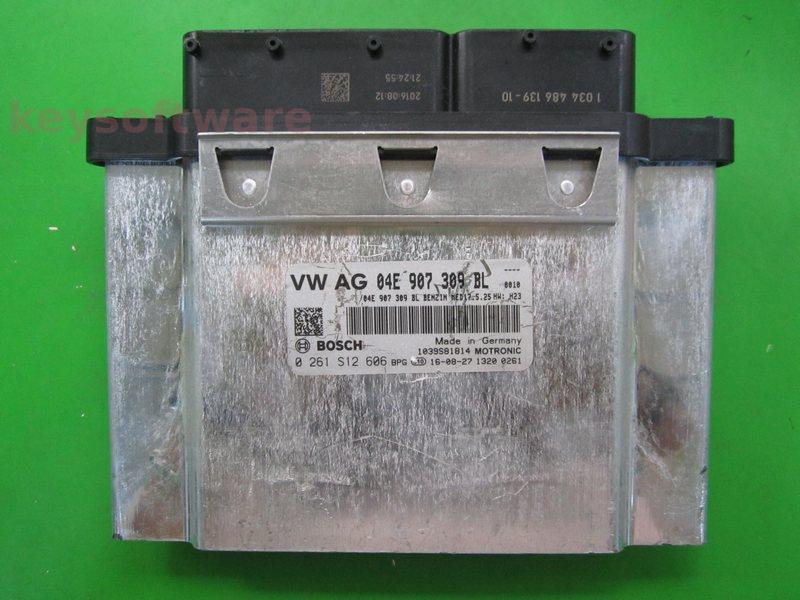 ECU Seat Leon 1.2 04E907309BL 0261S12606 MED17.5.25 H23