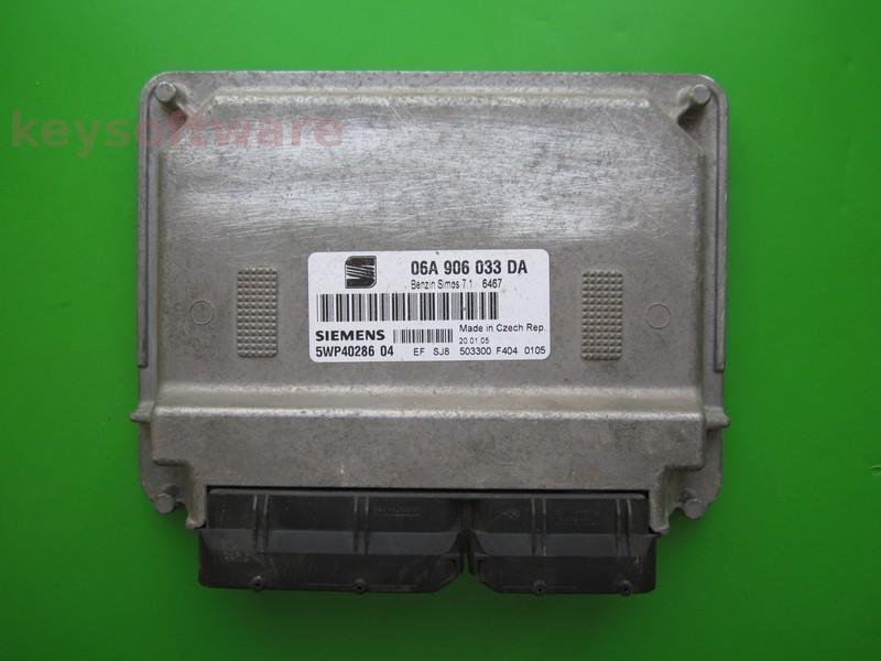 ECU Seat Altea 1.6 06A906033DA 5WP40286 SIMOS 7.1 BGU }