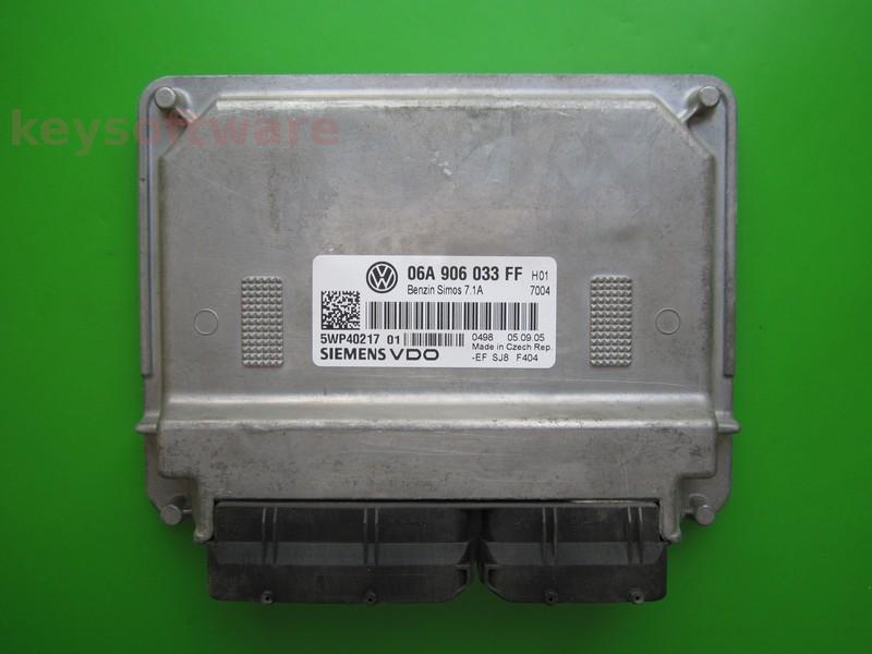ECU Seat Leon 1.6 06A906033FF 5WP40217 SIMOS 7.1A BSE }