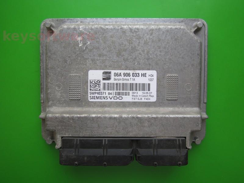 ECU Seat Leon 1.6 06A906033HE 5WP40371 SIMOS 7.1A BSE }