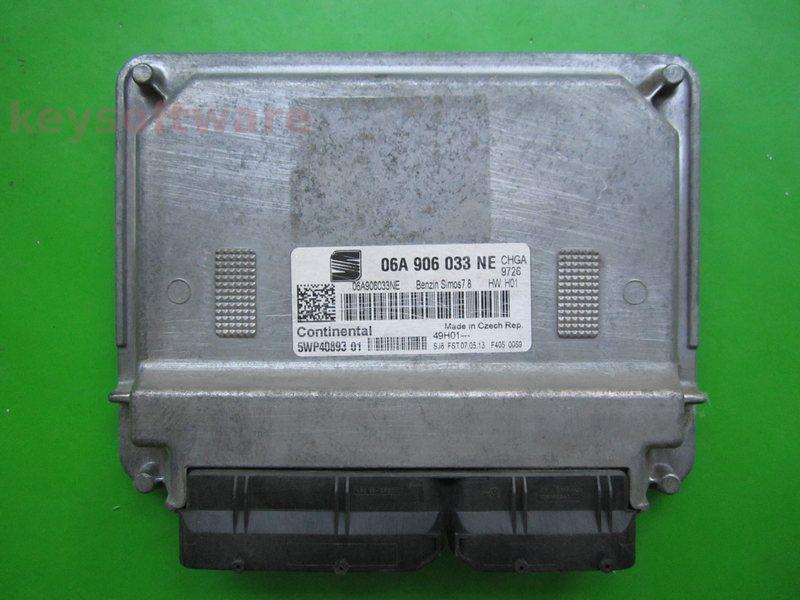 ECU Seat Altea 1.6 06A906033NE 5WP40893 SIMOS 7.8