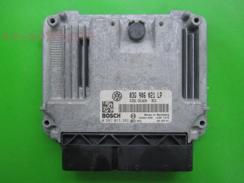 ECU Seat Altea 2.0TDI 03G906021LP 0281013283 EDC16U34 BKD {