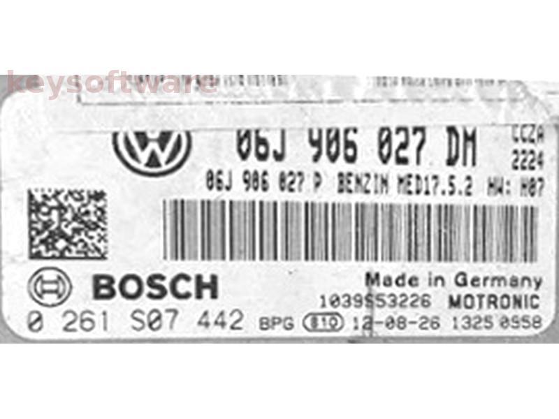 ECU Seat Alhambra 2.0 06J906027DM 0261S07442 MED17.5.2 H07