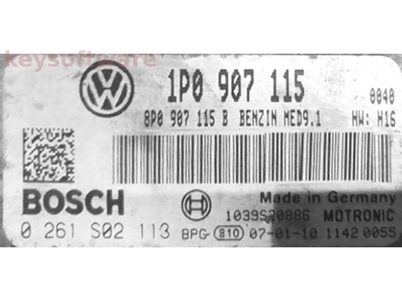 ECU Seat Leon 2.0 1P0907115 0261S02113 MED9.1 BWA H16