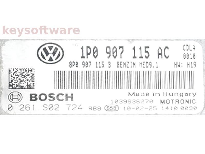 ECU Seat Leon 2.0 1P0907115AC 0261S02724 MED9.1 CDLA H19
