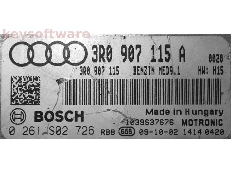 ECU Seat Exeo 2.0 3R0907115A 0261S02726 MED9.1 BWE H15 {