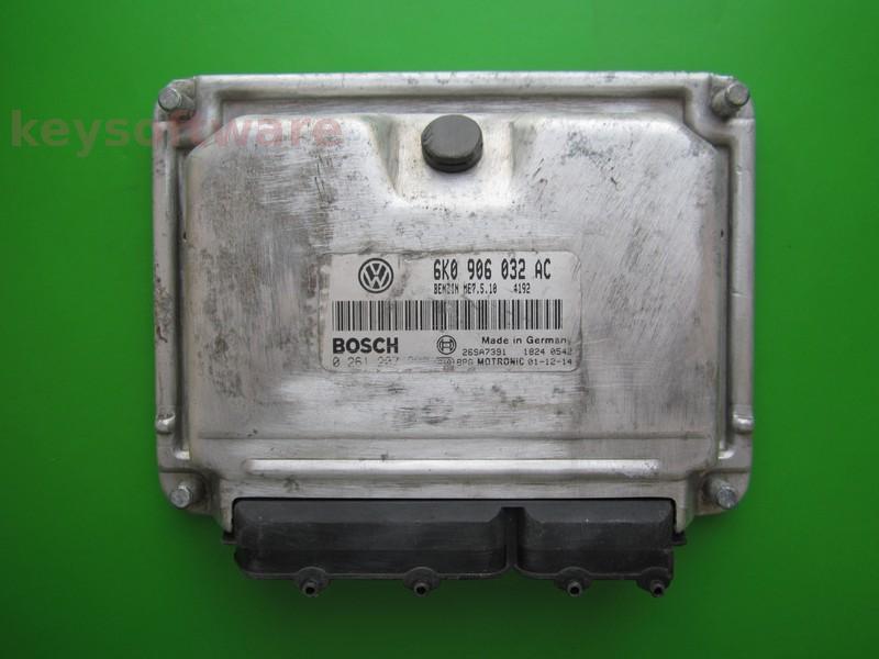ECU Seat Ibiza 1.4 6K0906032AC 0261207228 ME7.5.10 AUD }