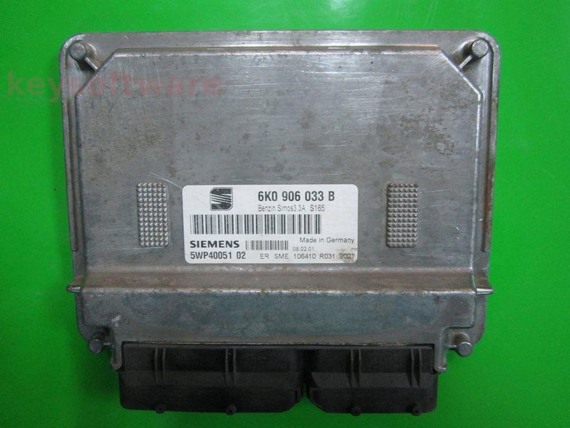 ECU Seat Ibiza 1.6 6K0906033B 5WP40051 SIMOS 3.3A AUR