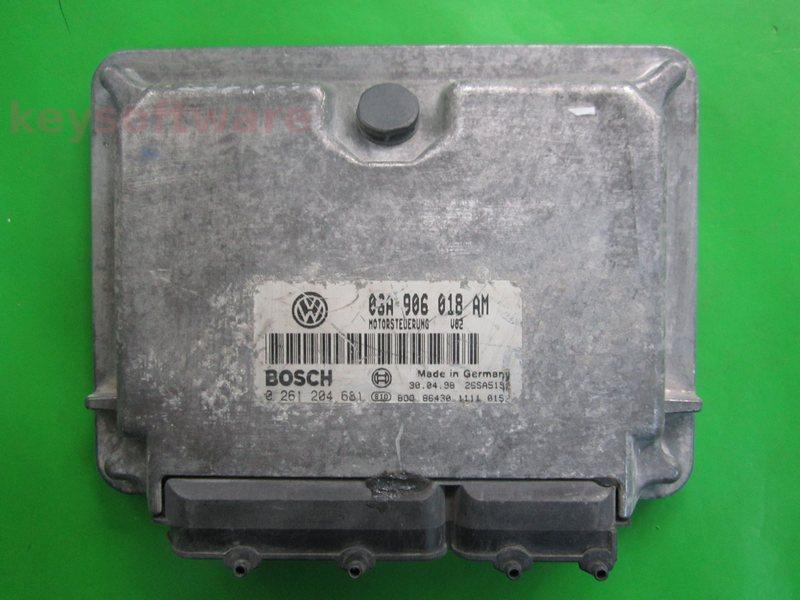 ECU Skoda Octavia 1.8 06A906018AM 0261204681 M3.8.5 AGN