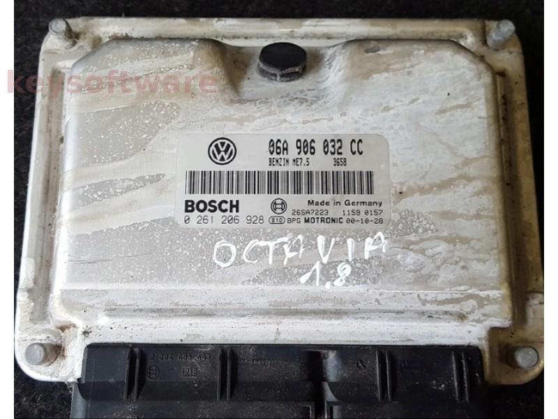 ECU Skoda Fabia 2.0 06A906032CC 0261206928 ME7.5 AZL {
