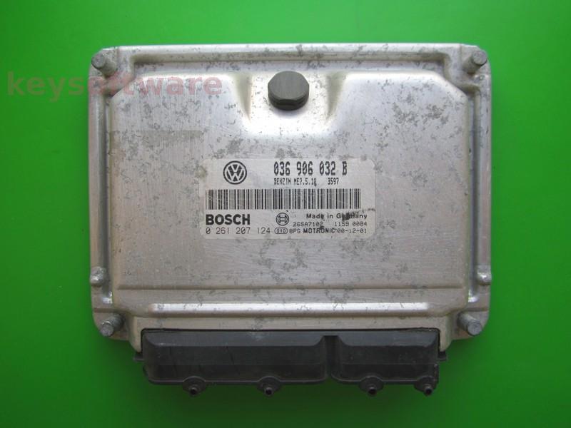 ECU Skoda Octavia 1.4 036906032B 0261207124 ME7.5.10 AXP