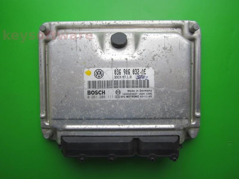 ECU Skoda Octavia 1.4 036906032AE 0261208111 ME7.5.10 BCA