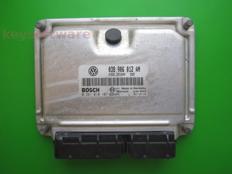ECU Skoda Fabia 1.9SDI 038906012AN 0281010107 EDC15VM+ ASY