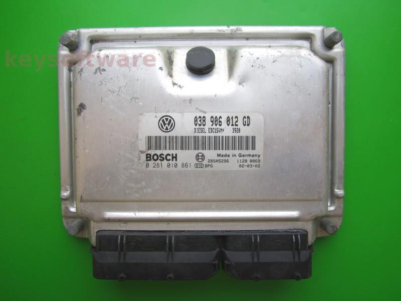 ECU Skoda Fabia 1.9SDI 038906012GD 0281010861 EDC15VM+ ASY