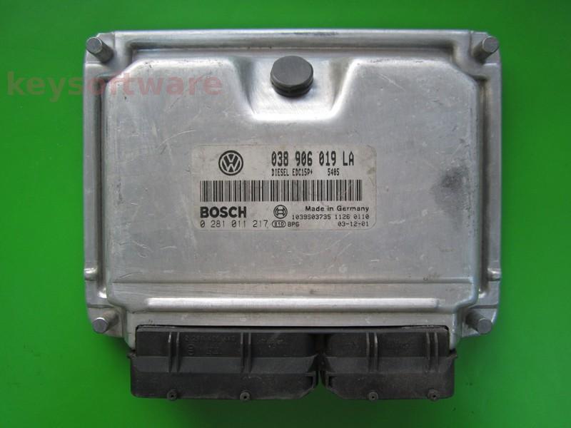 ECU Skoda Fabia 1.9TDI 038906019LA 0281011217 EDC15P+ ASZ{+