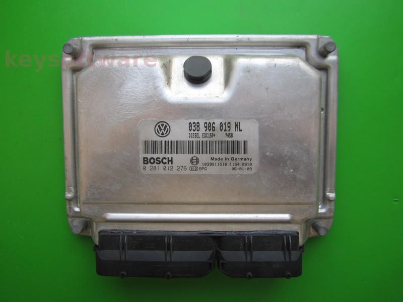 ECU Skoda Fabia 1.9TDI 038906019NL 0281012276 EDC15P+ AXR +}