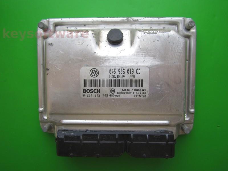 ECU Skoda Fabia 1.4TDI 045906019CD 0281012749 EDC15P+ BNV {