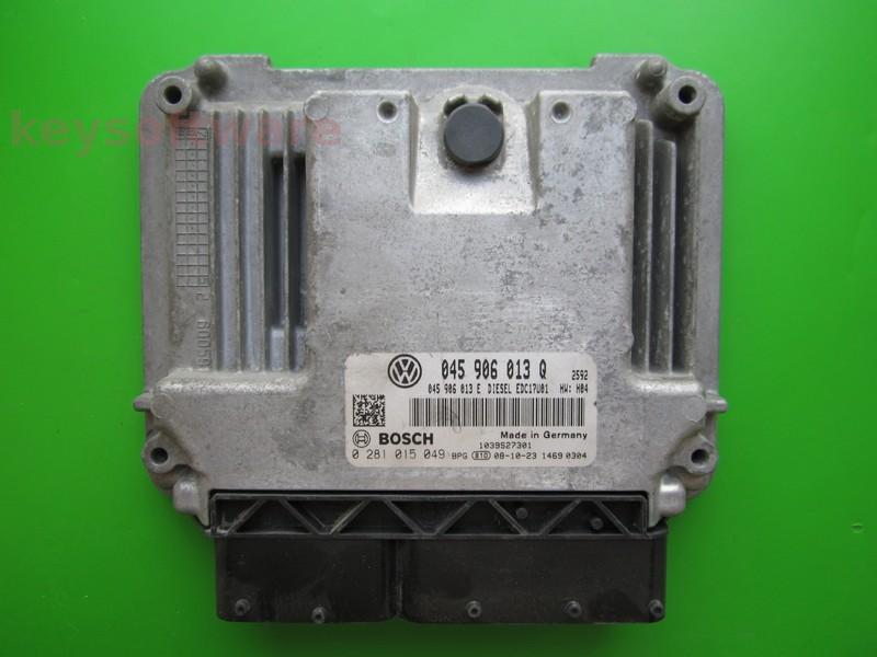 ECU Skoda Fabia 1.9TDI 045906013Q 0281015049 EDC17U01 BMS H04