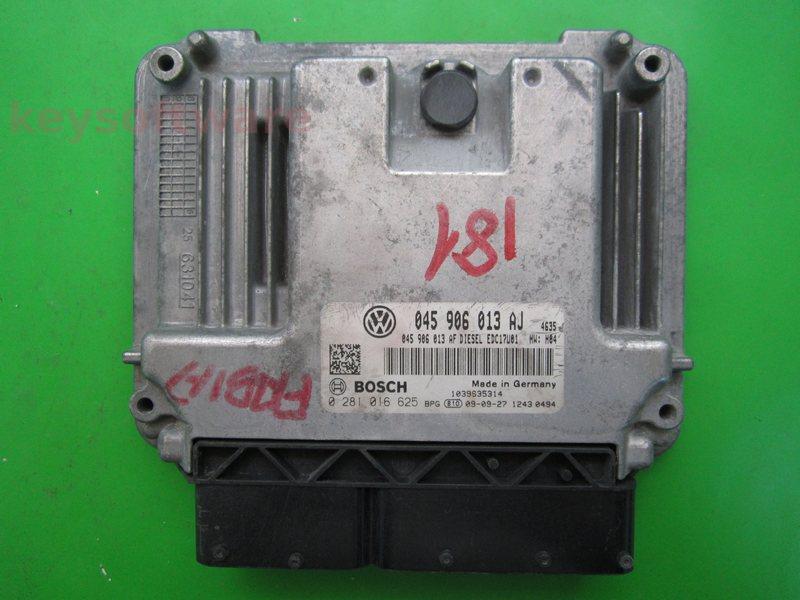 ECU Skoda Fabia 1.4TDI 045906013AJ 0281016625 EDC17U01 BMS H04