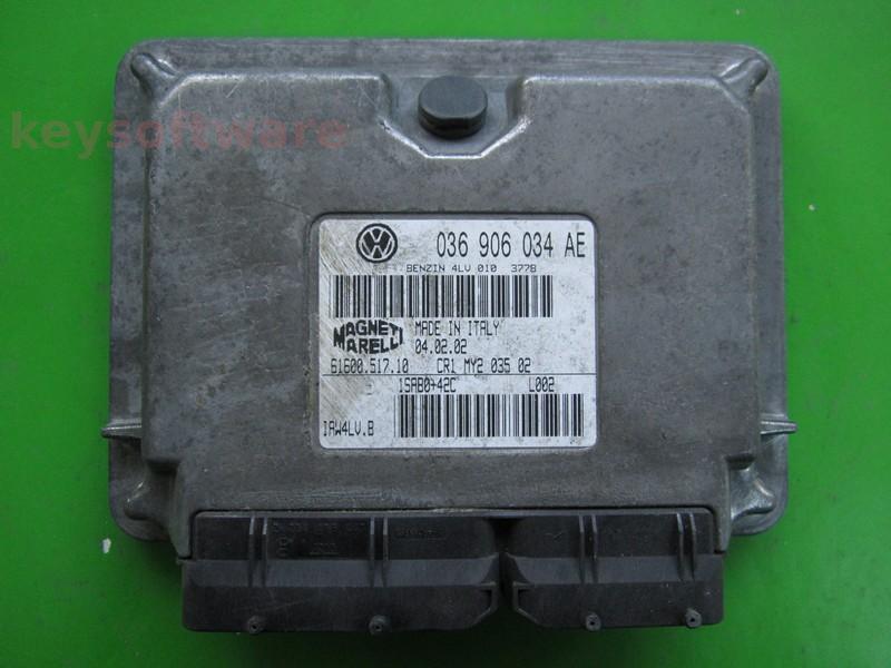 ECU Skoda Fabia 1.4 036906034AE 6160051710 IAW 4LV.B AUA + }