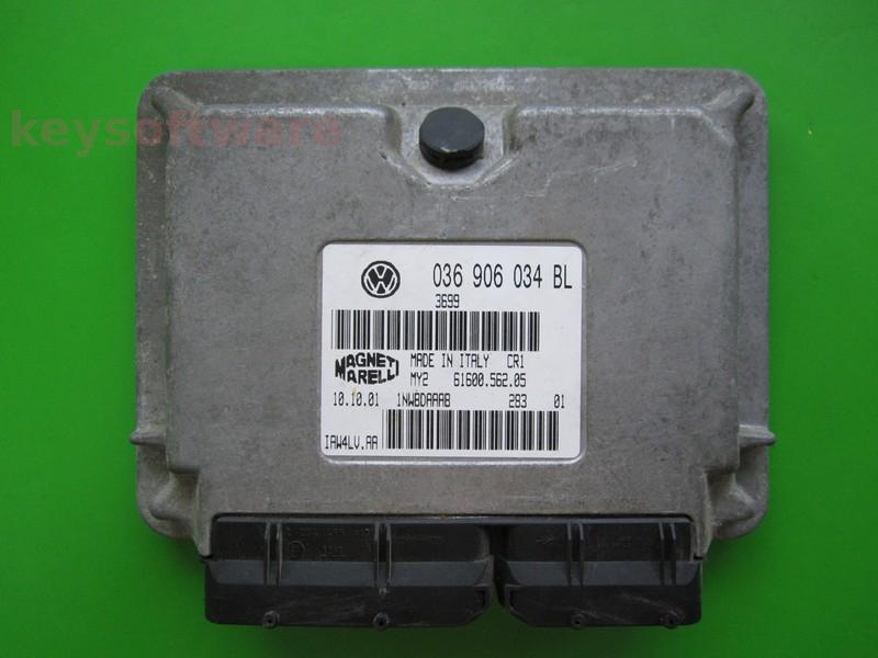 ECU Skoda Fabia 1.4 036906034BL 6160056205 IAW 4LV.AA AUA  {+