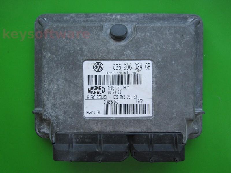 ECU Skoda Fabia 1.4 036906034CB 6160065809 IAW 4MV.CB BBY { +
