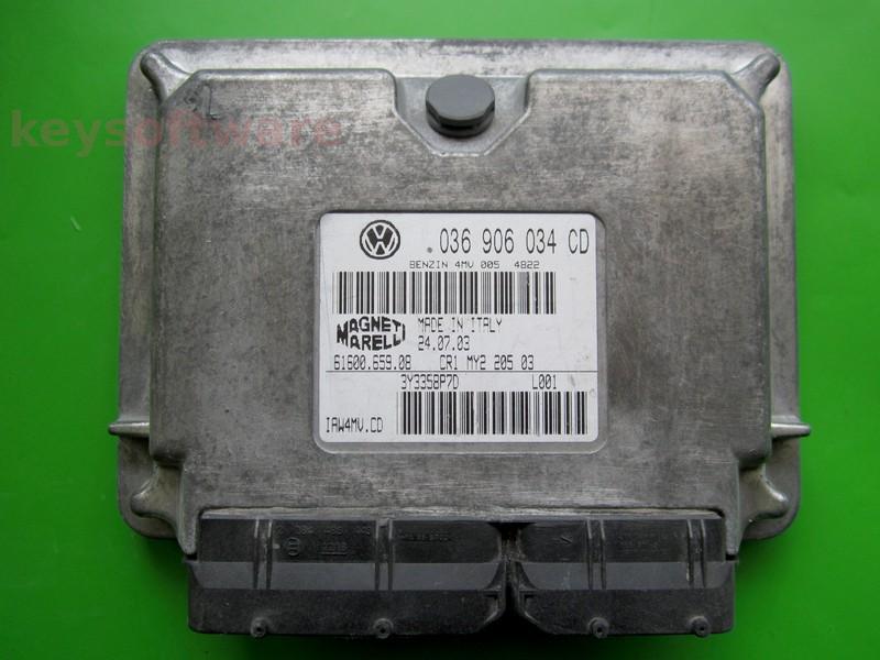 ECU Skoda Fabia 1.4 036906034CD 6160065908 IAW 4MV.CD BBY