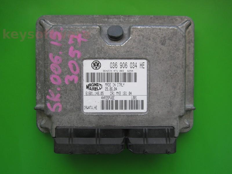 ECU Skoda Fabia 1.4 036906034HE 6160114805 IAW 4TV.HE BKY {