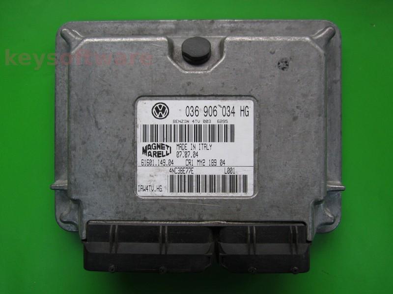 ECU Skoda Fabia 1.4 036906034HG 6160114904 IAW 4TV.HG BKY