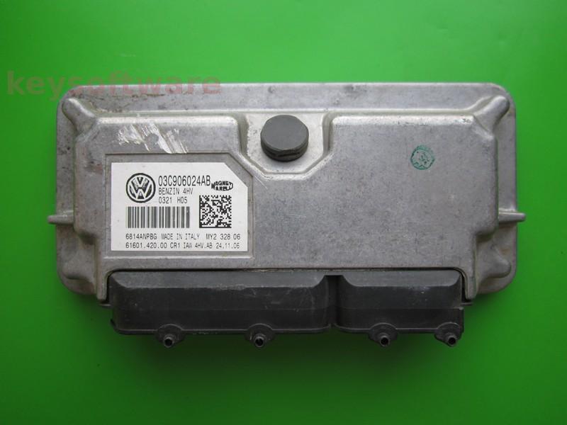 ECU Skoda Fabia 1.4 03C906024AB 6160142000 IAW 4HV.AB BUD