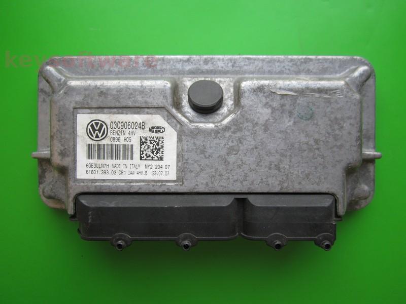 ECU Skoda Fabia 1.4 03C906024B 6160139303 IAW 4HV.B BXW }
