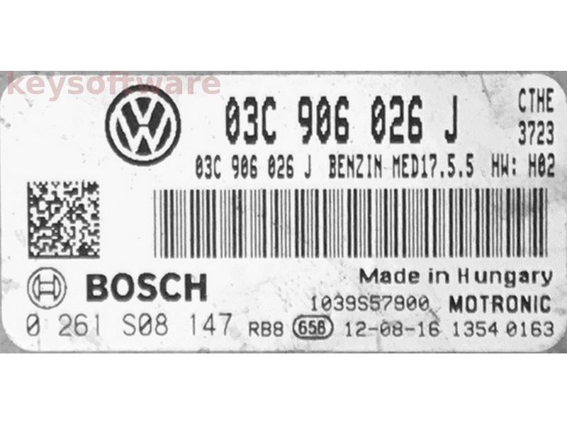ECU Skoda Fabia 1.4 03C906026J 0261S08147 MED17.5.5 CTHE H02