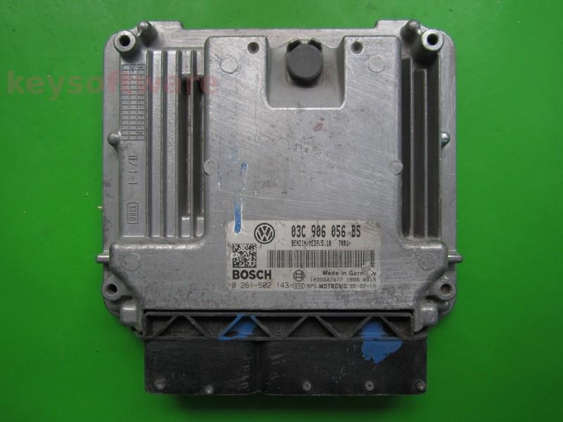 ECU Skoda Octavia 1.6 03C906056BS 0261S02143 MED9.5.10 BLF {
