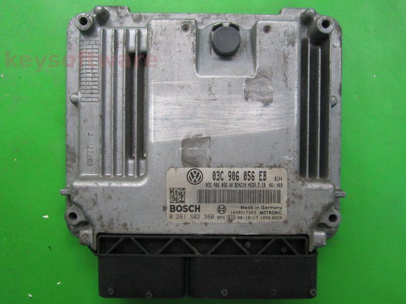 ECU Skoda Octavia 1.6 03C906056EB 0261S02380 MED9.5.10 BLF H08