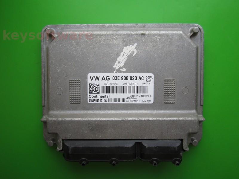 ECU Skoda Fabia 1.2 03E906023AC 5WP40912 SIMOS 9.1 CGPA