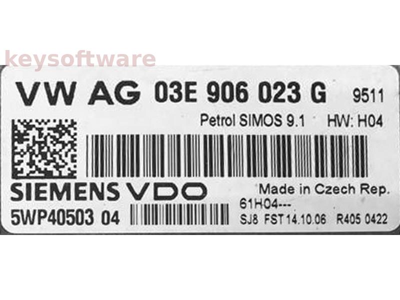 ECU Skoda Fabia 1.2 03E906023G 5WP40503 SIMOS 9.1 {
