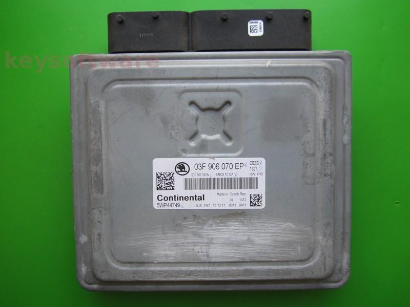 ECU Skoda Octavia 1.2 03F906070EP 5WP44749 SIMOS 10.12A CBZB
