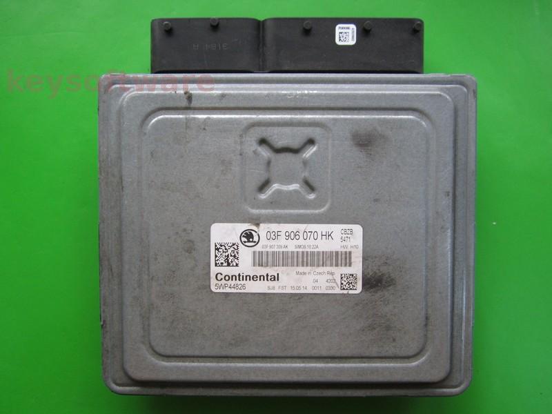 ECU Skoda Fabia 1.2 03F906070HK 5WP44826 SIMOS 10.22 CBZB H10