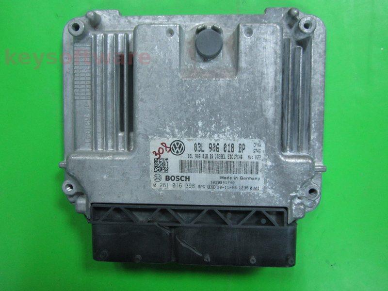 ECU Skoda Yeti 2.0TDI 03L906018BP 0281016398 EDC17C46 CFHA H22