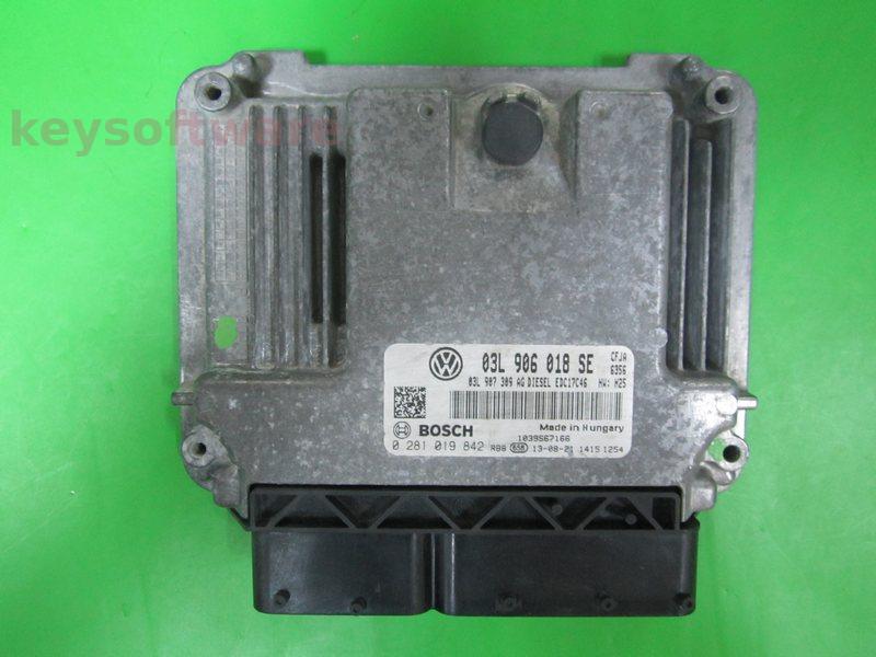 ECU Skoda Yeti 2.0TDI 03L906018SE 0281019842 EDC17C46 CFJA H25