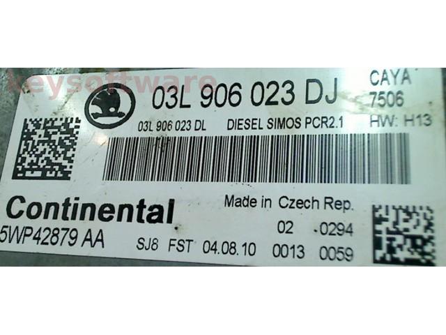 ECU Skoda Fabia 1.6TDI 03L906023DJ 5WP42879 SIMOS PCR2.1 CAYA