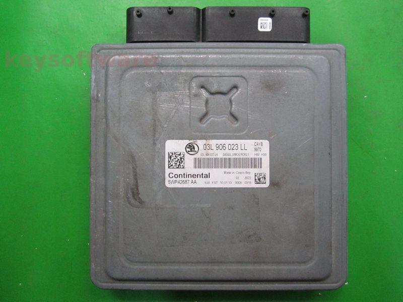 ECU Skoda Fabia 1.6TDI 03L906023LL 5WP42687 SIMOS PCR2.1 CAYB