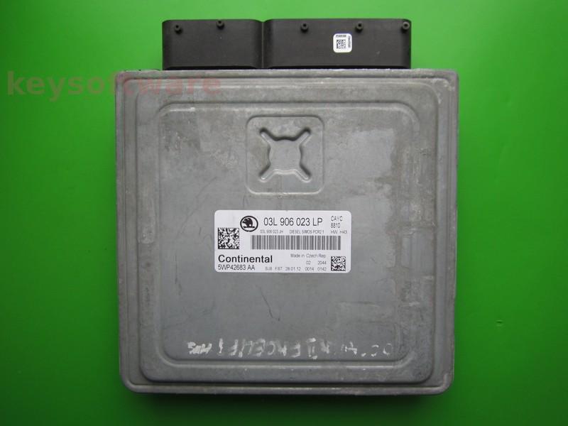 ECU Skoda Octavia 1.6TDI 03L906023LP 5WP42683 SIMOS PCR2.1 CAYC