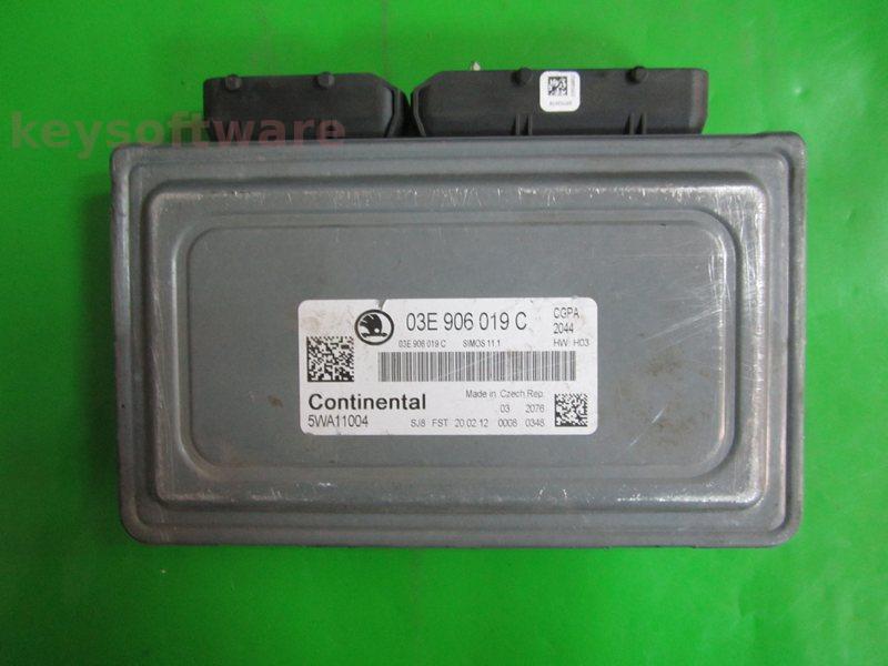 ECU Skoda Fabia 1.2 03E906019C 5WA11004 SIMOS 11.1 CGPA H03