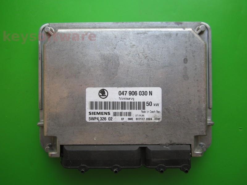 ECU Skoda Felicia 1.3 047906030N 5WP4326 SIMOS 2.3D